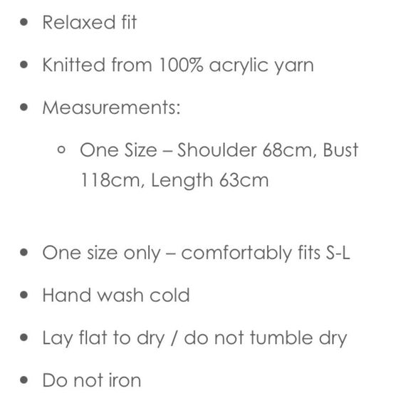 Goodnight Macaroon Retta Cognac Crop Waffle Knit Oversized Sweater OS Cabincore - Picture 14 of 14